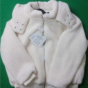 60% CASHMERE ALO INSPIRED SHERPA FOXY JACKET